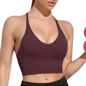 PINKCOSER Women's Sports Bras Large 03l-burgundy
