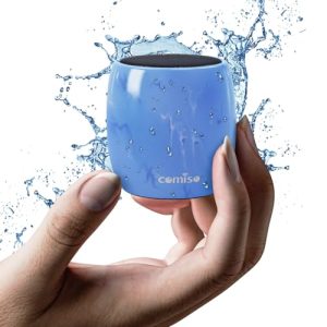 Small Bluetooth Speaker, IPX7 Waterproof Speaker with Robust Bass and Stereo Sound, Wireless Speakers with Hands-Free Call, Portable Speakers for Hiki