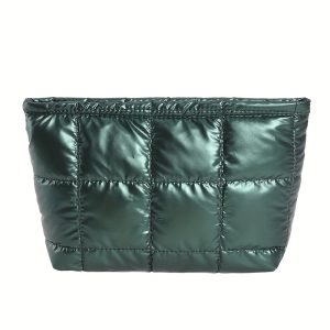 TEMU Karierte Kosmetiktasche Make-up Beutel Handtasche Make-up Tasche Große Kapazität Make-up Tüten Make-up Pinsel Aufbewahrungstasche