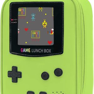 Tongtai Boy Lunch Box,Kids Lunch Bag Insulated Leather Game Lunch Box for School Thermal Meal Cooler Lunch Boxes for Boy Girl Kid Toddler Teen GAME-Gr