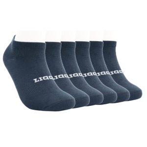 Unisex Women's 6 Pack No Show Low Cut Work Socks with Arch Support Medium Navy Blue