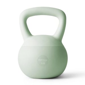 YOTTOY Soft Kettlebell,Kettlebell Anti-Slip Grip Weight for Home Workouts, Kettlebells Set Strength and Safety Guaranteed 6LB-Green