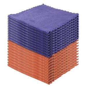 YoulerTex Absorbent Kitchen Dishcloths Towels Sets: 20 Packs Microfiber Dish Towels for Kitchen Drying - Tea Bulk Cute Towels for Qucikly Drying Kitch