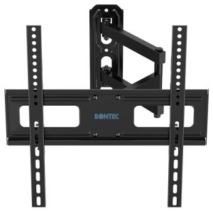 BONTEC Full Motion TV Wall Mount Swivel Tilt Extension for 26-60 Inch LED LCD Flat & Curved TVs, Corner Wall Mount TV Bracket Capability with 88lbs, M
