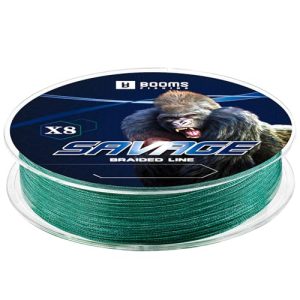 Booms Fishing Braided Fishing Line, 8 Strands Braided Lines, Abrasion Resistant PE Lines, Fishing Tackle Zero Stretch and Ultra Sensitive, 15lb-50lb