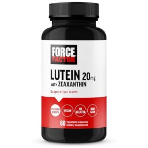 FORCE FACTOR Lutein and Zeaxanthin Supplements, Eye Vitamins with Lutein 20mg, Eye Health Supplements for Adults, Ingredients Backed by Science, Vegan