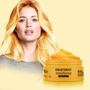 Hair Color Wax, Blonde, Temporary Washable Hair Color Dye for Kids, Hair Makeup Paint Wax for Parties or Cosplay, Hair Coloring Products No Messy