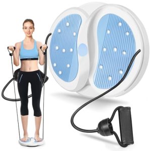 MAIKEHIGH Waist Twister, Twist Waisting Disc Multifunctional Magnetic Massage Fitness Turntable Balance Board with Drawstring Waist Butt Abdominal Tra