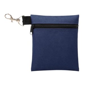 Scott Edward Golf Tee Pouch Travel Gear Professional Zipper Golf Tee/Ball Pouch Bag with Metal Lobster Claw Clip for Valuables and Golf Accessories, C