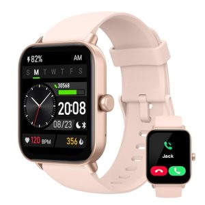 Smart Watch with Alexa GPS Heart Rate Monitor, Sleep Tracker, Running Watches for Men and Women Sports Smartwatch with Oxygen Level Monitoring IP68 Wa