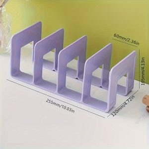 TEMU Support de Rangement Polyvalent pour Livres et Magazines, Organisateur de Bureau, Étagère pour Livres, CD, Magazines, Fichiers, Fournitures