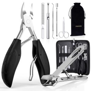 Toenail Clippers for Seniors Thick Toenails, Sharp Toe Nail Clippers Set for Men Women, Heavy Duty Fingernail Clipper Pedicure Tools for Feet, Profess