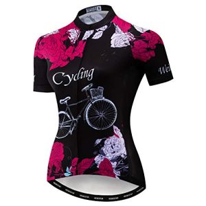 Women's Cycling Jersey Bike Shirts Short Sleeve Ladies Bicycle Clothing MTB Cycle Jacket Small Black Cycling