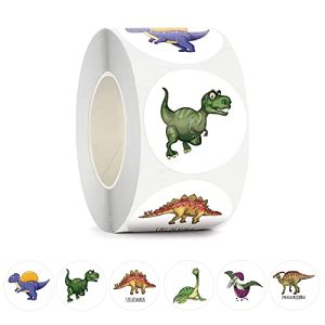 500Pcs Dinosaur Stickers for Kids Boy Teacher Round Animal Children Reward Stickers Roll Sticker School Supplies Incentive Potty Training Stickers for