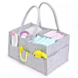 Baby Diaper Caddy Organizer,Baby Basket,Car Storage Organizer,Baby Diaper Changing Station，Portable Nursery Organization for Diapers and Baby Wipes