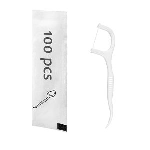 Eyxformula 100 Count Individually Wrapped Floss Picks – Travel Size Toiletries Dental Flossers for Daily Teeth Cleaning, Oral Care, Fresh Breath, Si