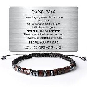 Father's Day Gifts from Daughter - Gifts For Dad from Daughter To My Dad Bracelet Gift Gifts for Men Gifts for Him Fathers Day Custom Gifts Morse Code
