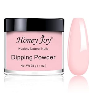 Honey Joy Pink Dip Powder, Dip Nails No Lamp Cure Nails Dip Powder Like Gel Nail Natural Dry For Nail Salon (1 Oz), No.41 HJ-DP-28g-no.41