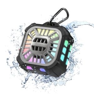 INSMY Shower Bluetooth Speaker, IP67 Waterproof Portable Small Wireless Link Over 100+ Speakers, Big Volume Booming Bass, 24H Playtime/Floatable/RGB L