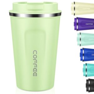KETIEE Travel Coffee Mug 12oz: Insulated Coffee Cup with Leakproof Lid, Coffee Tumbler, Reusable Coffee Cups with Seal Lid, Vacuum Stainless Steel Cof