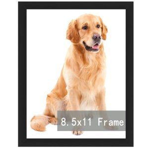 RUN HELIX 8.5x11 Picture Frame,Document Frame Certificate Frames Display Diplomas 8.5x11 Inch Standard Paper Frame with Stand Black Frame Wall and Tab