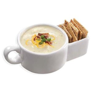 Soup and Cracker Mug or Cereal Bowl by Kitchen Gadgets, 12 fluid ounces Single ceramic bowl