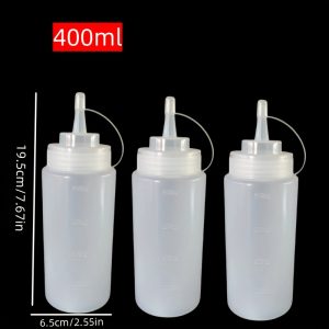 TEMU 3pcs Dressing Squeeze Bottle, Kitchen Supplies, Dressing Bottle, Salad Dressing Plastic Squeeze Sauce Bottle, Squeeze Pot, Salad Ketchup Squeeze