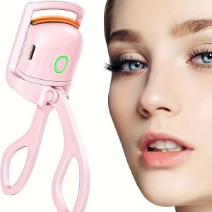 TEMU Heated Eyelash Curlers, Eyelash Curlers With Comb, Heated Lash Curler2 For Natural Curing ( Pink