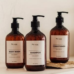 TEMU Shampoo And Conditioner Dispenser With Black Plastic Pump, 3pcs Shampoo Conditioner Body Wash Dispensers, 500ml/16oz Shower Soap Dispensers With