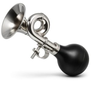 Aluminum Alloy Bike Horn, Loud Bicycle Horns for Kids and Adults,Retro and Easy-to-Install Bicycle Accessories 1 Pack - Black