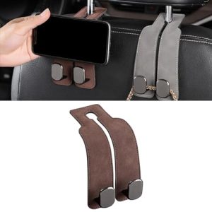 Car Seat Back Double Hook,Purse Hanger for Car Seat Hooks Car Bag Holder,Car Headrest Hook, Hooks for Car Seat Headrest,Car Bag Hooks for Purses and B