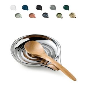 LAUCHUH Spoon Rest for Stove Top Cooking Spoon Holder for Kitchen Countertop Large Holder for Spatula, Spoons or Tong, Farmhouse Decor, Christmas, Sli