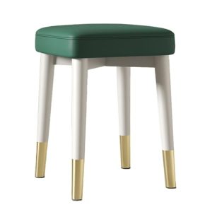 Ottoman Footrest Stool Modern Ottoman Foot Rest Seat Upholstered Square Vanity Stool for Makeup Room,Ottoman Makeup Chair Dressing Stool Foot Stool wi