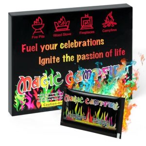 Realcook Magic Fire for Fire Pit: Mystical Color Changing Fire Packets | Magical Fire Colorful Flames for Outdoor Campfires | 10 Packs