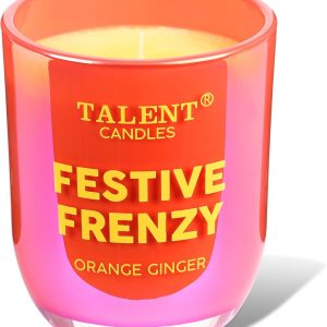 Scented Candles ENJOY Collection of Jar Candles, Natural Soy Aromatherapy Candle, Gift for Women and Men - Orange Ginger ORANGE GINGER SMALL JAR