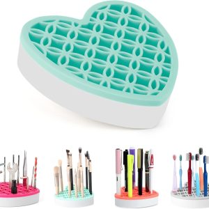 Silicone Makeup Brush Holder, Cosmetic Organizer, Pen Holder for Desk, Pencil Case, Sewing Tool, Beauty Tool, Brushes, Scissors, Toothbrush Holders (B