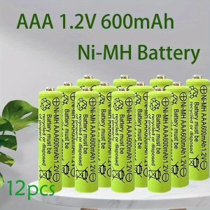 TEMU 12/ 8pcs Aaa Batteries Rechargeable Battery And Aaa Batteries Charger Set, Usb Smart Battery Charger, Household Batteries For Toys, Aaa Lot, For