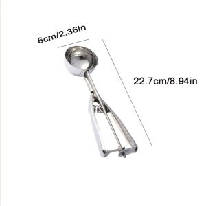 TEMU 4/5/6cm Stainless Steel Ice Cream Scoop, Ice Cream Scoop, Ice Cream Scoop, Melon Baller, Melon Ball Scoop