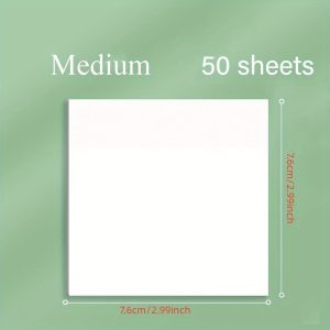 TEMU 45pcs Transparent Sticky Notes, 3 Sizes Clear Sticky Notes Pads, Self-adhesive Translucent Sticky Notes For Annotating Books, See Through Sticky