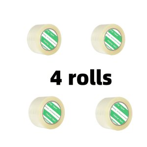 TEMU 4 Rolls Of Thickened Packing Tape, , , Packing Tape Rolls, Transparent Packing Tape, Mobile Tape, Box Tape, Mailing Tape, Packaging Tape Refills