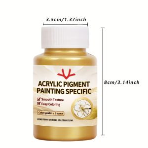 TEMU Acrylic Paint, Golden, Art And Craft Painting, 3oz
