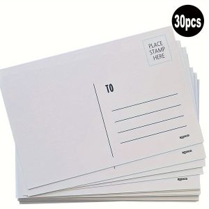 TEMU Blank Mailing Postcards 30 White 4x6 Postcards, Blank Mailable Postcard Set Postcard Paper Cardstock, Bulk Postcard Pack