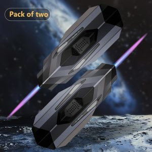 TEMU Two-piece Butane Lighter, Windproof Lighter, Direct-flush Lighter, Cool Lighter, Blue Flame Lighter, , Suitable For Lighting Candles, Outdoor