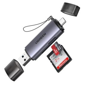 UGREEN SD Card Reader, USB C USB 3.0 Micro SD Card Reader Memory Card Reader Adapter for SD SDHC SDXC MicroSD Compatible with iPhone 16 15 Pro/Pro Max