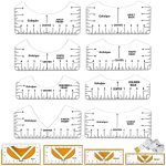 Yolistar Bekleidungslineal – Lineale Zum Nähen, Staffelungslineal Um T-Shirt Design Zu Führen, Tragbares Shirt Alignment Tool, T-Shirt Ausrichtungsw