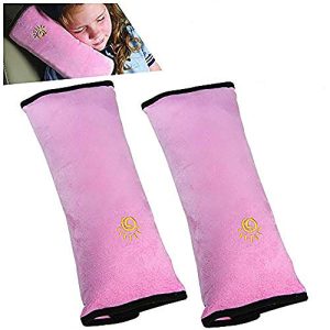 2PC Seat Belt Pillow for Kids, Car Seat Pillow Neck Rest for Kids, Kids Travel Pillow for Car Seat, Kids Seatbelt Pillow, Toddler Infant Safety Suppor
