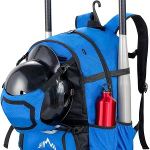 Baseball Bag Pro Baseball Bat Backpack for Baseball, TBall Softball Equipment Gear for Adults Holds 5 Bats, Helmet, Gloves, Cleats, Shoe Helmet Holder