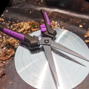 Buds Leaf Stem Fruit Flower Garden Scissors Non-stick Resin Resist Blade 8.58" Precision Micro-Tip Pruning Shears Bigger Grip Pruner Snips Effort-savi