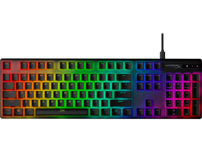 HyperX Pudding Keycaps – Full Key Set – PBT – Black (US Layout)
