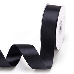 IHKFILAN Double Face Satin Ribbon 1Inchx25Yards Double Sided Solid Polyester Ribbon for Gift Wrapping Party Hair Braids Bow Baby Shower Decoration Flo